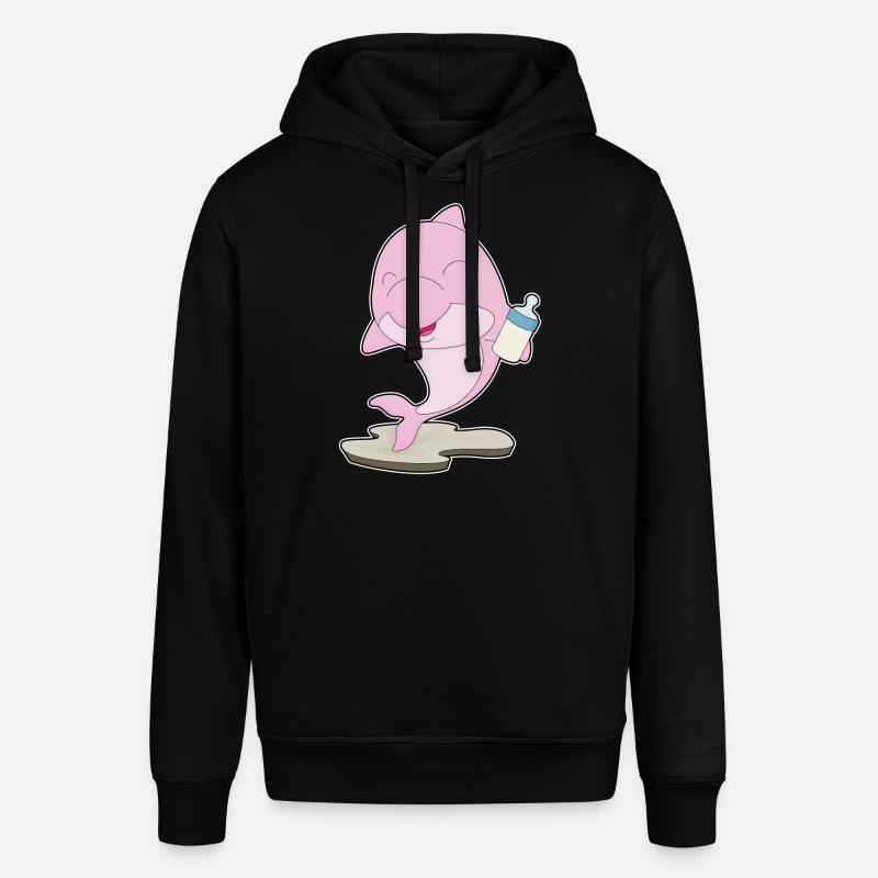 Dauphin Biberon Lait - Sweat à capuche SOUNDER Stanley/Stella Unisexe - noir