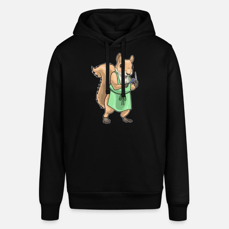 Écureuil Coiffeur Ciseaux Peigne - Sweat à capuche SOUNDER Stanley/Stella Unisexe - noir
