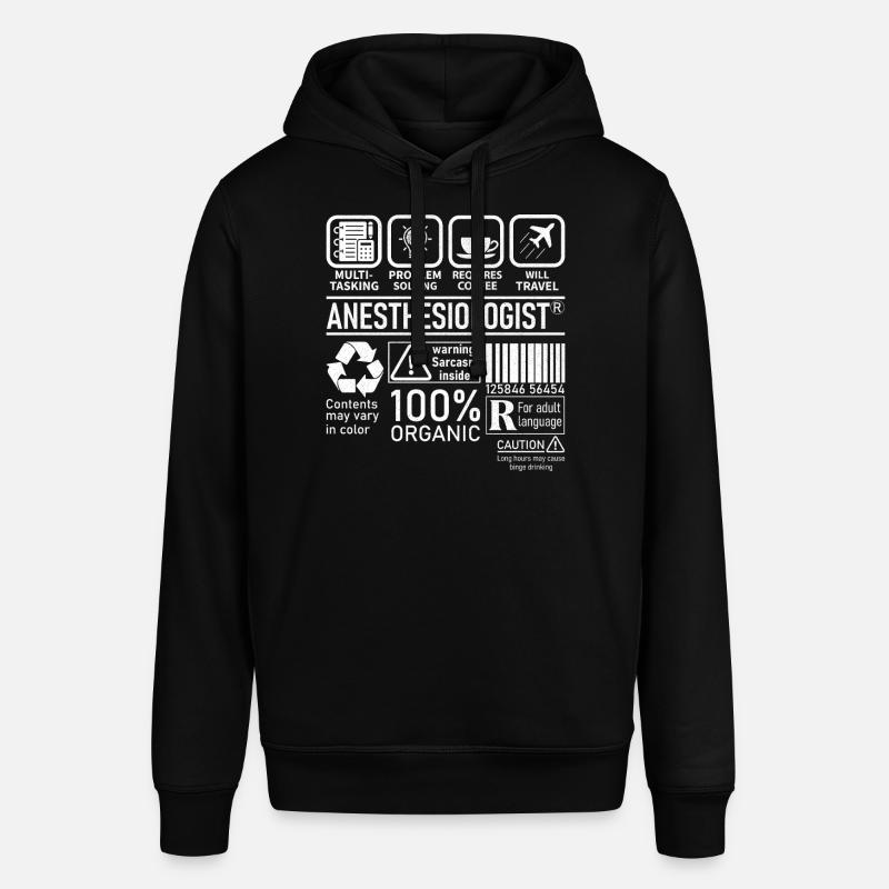 Anestesista multi tasking problem solving - Felpa con cappuccio unisex SOUNDER di Stanley/Stella - nero