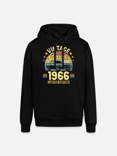 1966 Voiture 60 Ans Anniversaire Homme - Sweat à capuche SOUNDER Stanley/Stella Unisexe - noir