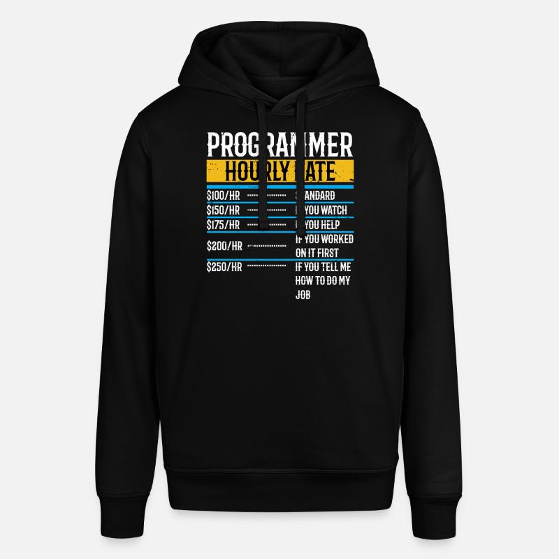 Programmeur Funny Taux horaire - Sweat à capuche SOUNDER Stanley/Stella Unisexe - noir