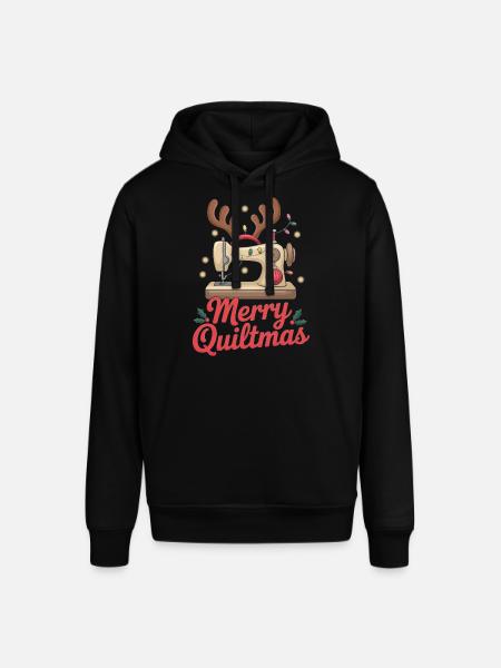 Merry Quiltmas Couture festive Père Noël Noël - Sweat à capuche SOUNDER Stanley/Stella Unisexe - noir
