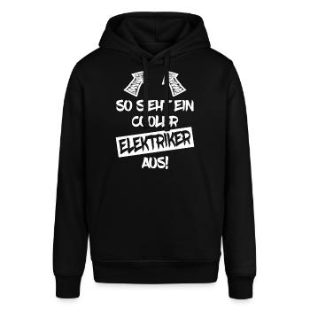 Cooler Elektriker Lustiger Spruch Geschenk - Stanley/Stella Unisex Hoodie SOUNDER - Schwarz - Vorne - Alina (178cm) & Michal (187cm)