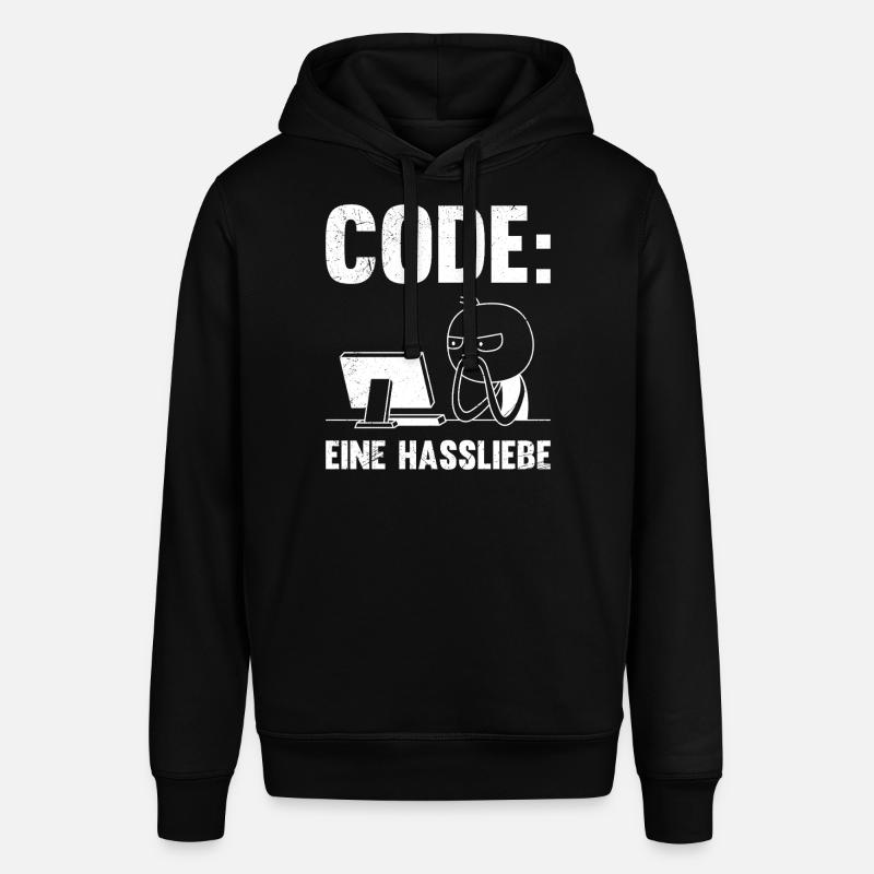 Coder CODE EINE HASSLIEBE LUSTIG - Stanley/Stella Unisex Hoodie SOUNDER - Schwarz