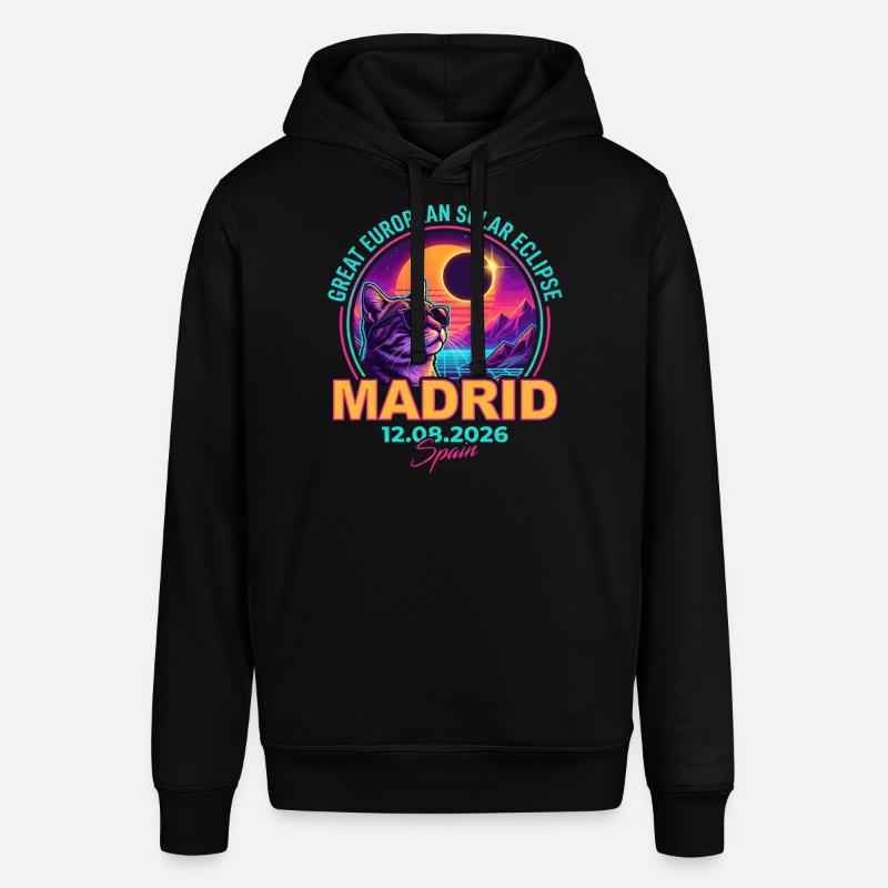 Éclipse de Solar Cat Madrid 2026 - Sweat à capuche SOUNDER Stanley/Stella Unisexe - noir
