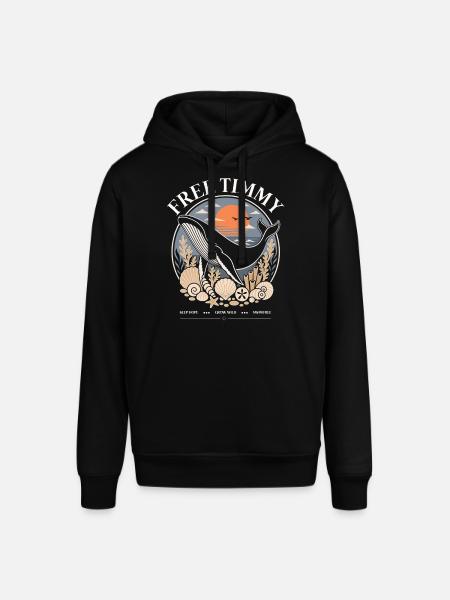 Buckelwal Timmy Hope Statement Merch - Stanley/Stella Unisex Hoodie SOUNDER - Schwarz