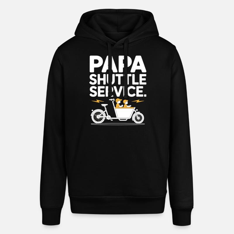 Papa Shuttle Service Vélo cargo Papa - Sweat à capuche SOUNDER Stanley/Stella Unisexe - noir