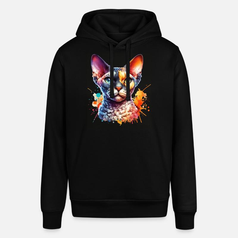 Devon Rex Motif - Sweat à capuche SOUNDER Stanley/Stella Unisexe - noir