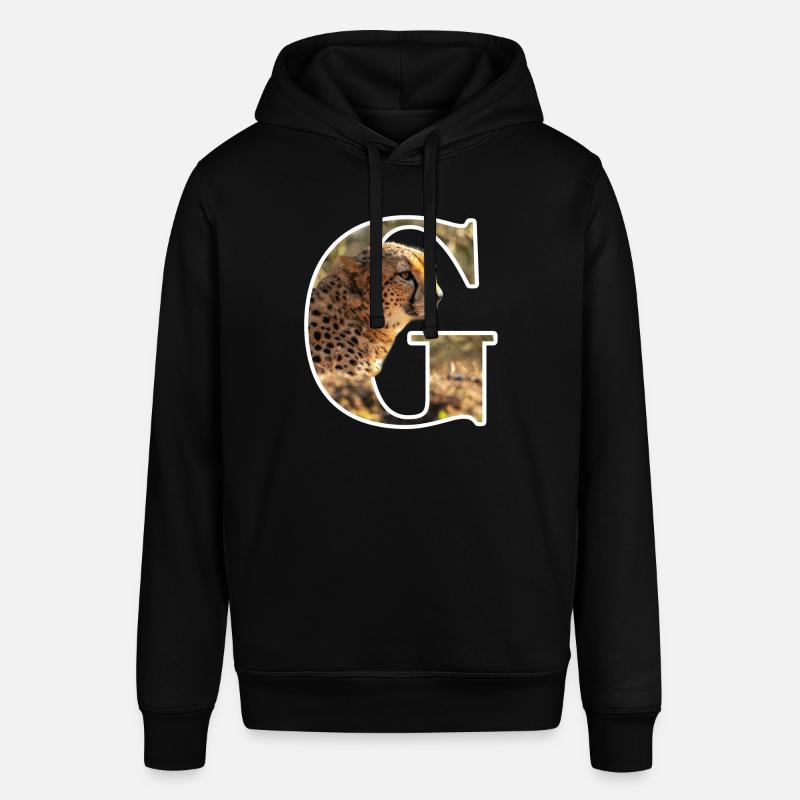 G Guépard alphabet animaux - Sweat à capuche SOUNDER Stanley/Stella Unisexe - noir