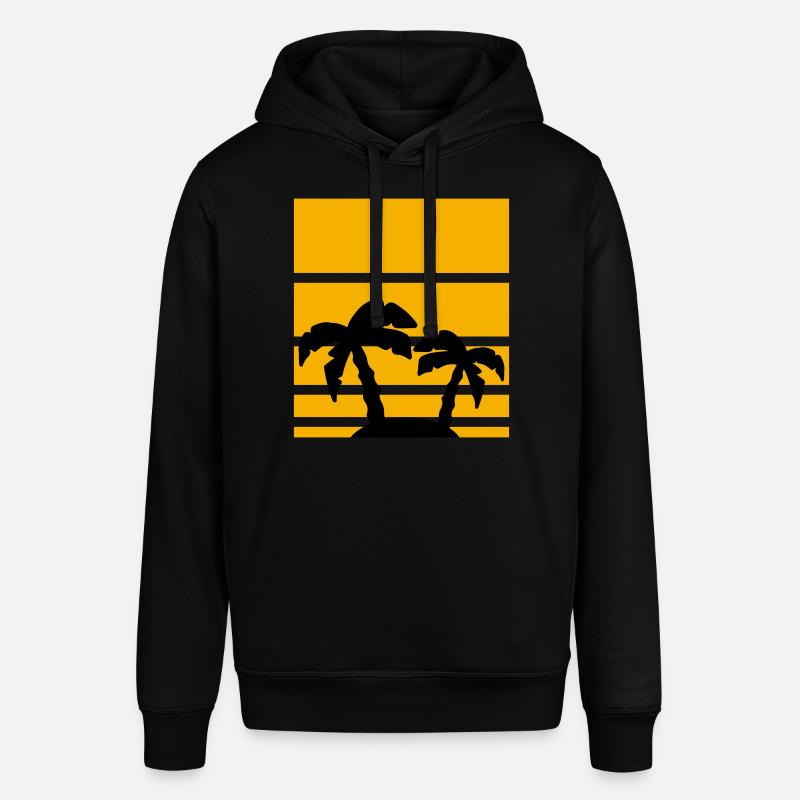 Palm Vacation Beach Pattern - Sweat à capuche SOUNDER Stanley/Stella Unisexe - noir