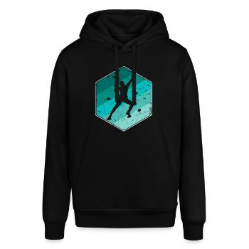 Klettern Boulder Bouldern Kletterer Bergsteiger - Stanley/Stella Unisex Hoodie SOUNDER - Schwarz - Vorne - Alina (178cm) & Michal (187cm)