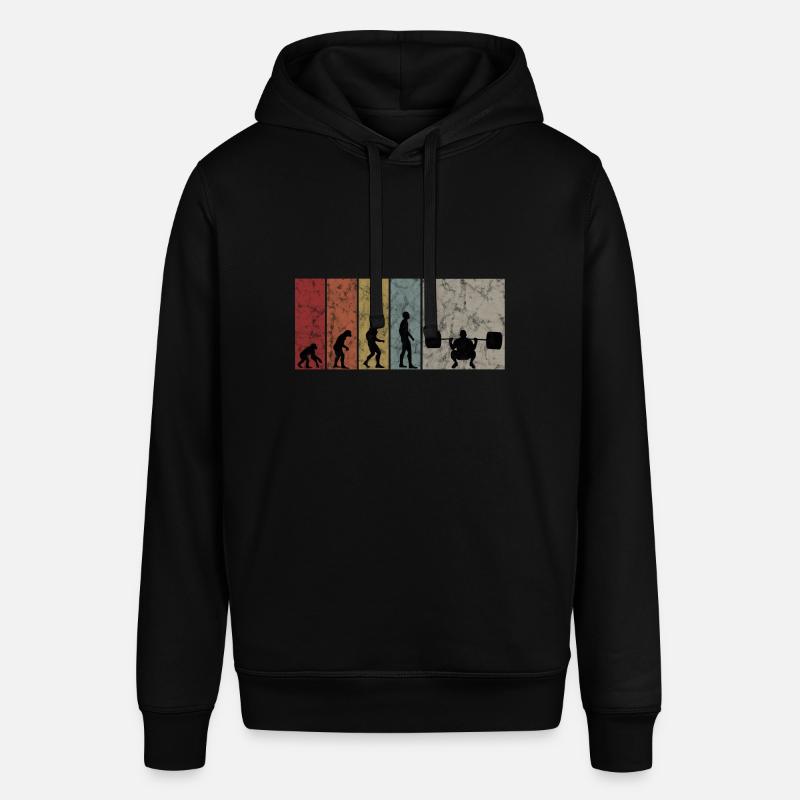 Musculation Bodybuilder GYM Evolution Rétro - Sweat à capuche SOUNDER Stanley/Stella Unisexe - noir