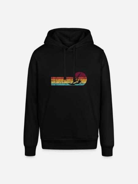 Surfing Windsurfer Windsurfing Windsurfing Retro - Stanley/Stella SOUNDER Unisex Hoodie - black