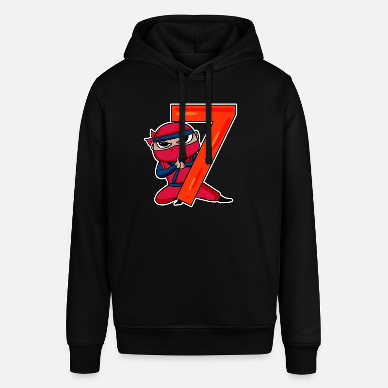 Fils Ninja de 7 ans - Sweat à capuche SOUNDER Stanley/Stella Unisexe - noir