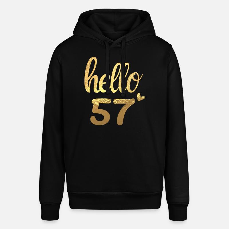 Hello 57 doré - Sweat à capuche SOUNDER Stanley/Stella Unisexe - noir