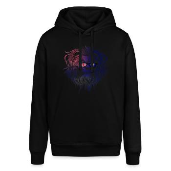 Saint Helena - Stanley/Stella SOUNDER Unisex Hoodie - black - Front - Alina (178cm) & Michal (187cm)