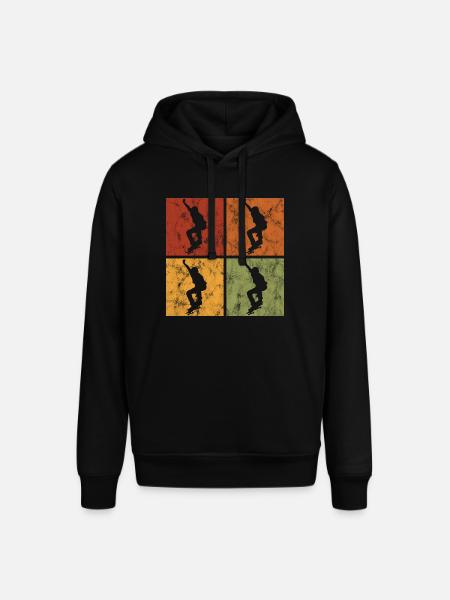 Skateboard Skateboarder Skater Skate Skateing - Stanley/Stella SOUNDER Unisex Hoodie - black