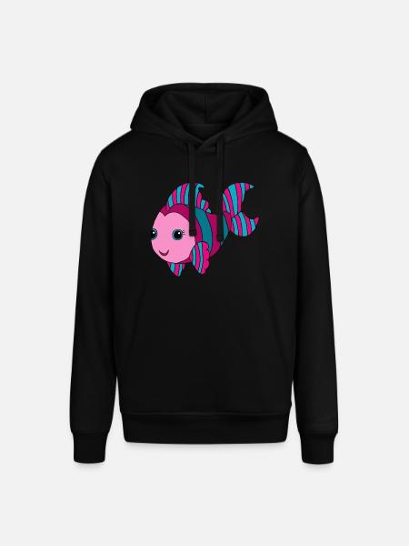 Bunter Fisch - Stanley/Stella Unisex Hoodie SOUNDER - Schwarz