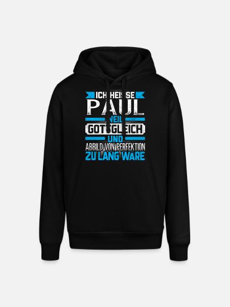 PAUL - Gottgleich Geschenk - Stanley/Stella Unisex Hoodie SOUNDER - Schwarz