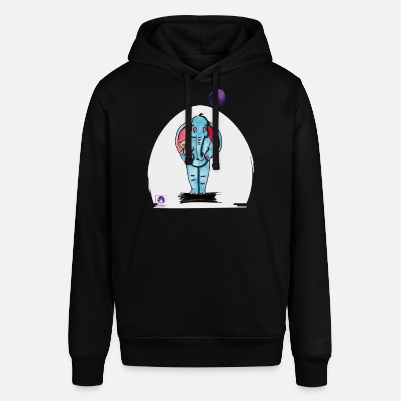 Elijah der Elefant - Stanley/Stella Unisex Hoodie SOUNDER - Schwarz