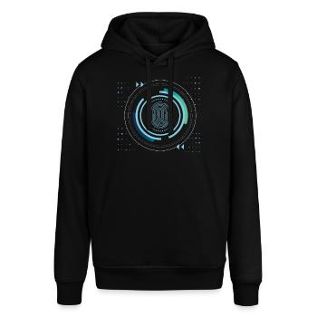 identity security safe nerd pixel pc tech science - Stanley/Stella SOUNDER Unisex Hoodie - black - Front - Alina (178cm) & Michal (187cm)