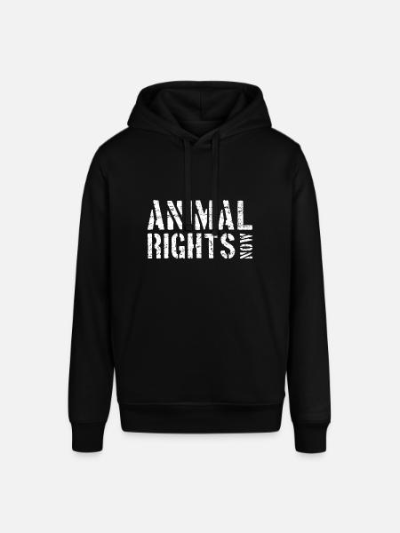 ANIMAL RIGHTS NOW - Stanley/Stella SOUNDER Unisex Hoodie - black
