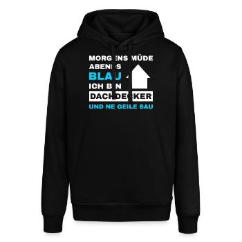 Roofer Roof Roofing Master Roofer - Stanley/Stella SOUNDER Unisex Hoodie - black - Front - Alina (178cm) & Michal (187cm)