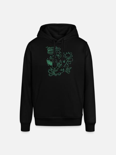 Grumpy Rabbits - Stanley/Stella SOUNDER Unisex Hoodie - black