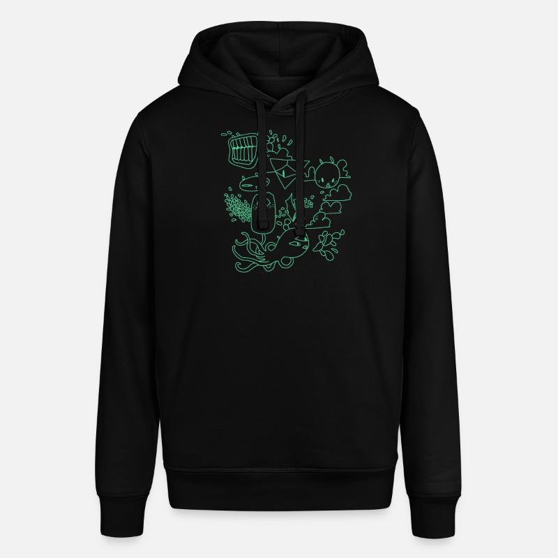 Grumpy Rabbits - Stanley/Stella SOUNDER Unisex Hoodie - black