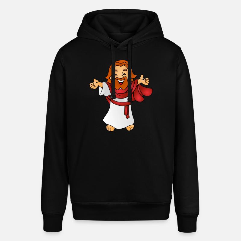 Jesus als Comicfigur Geschenk Geschenkidee - Stanley/Stella Unisex Hoodie SOUNDER - Schwarz