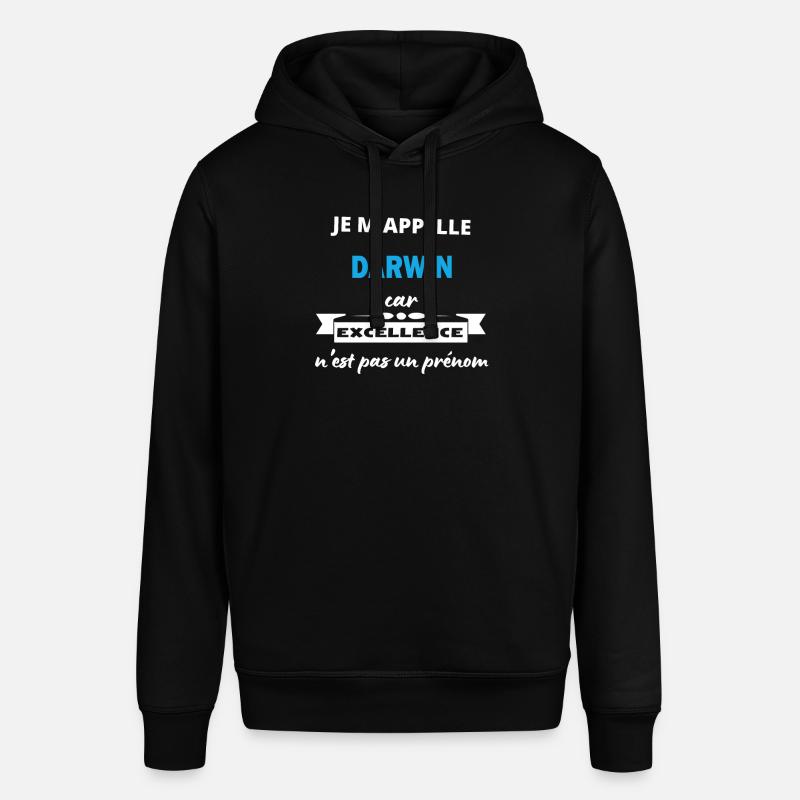 Je m'appelle excellence Darwin - Sweat à capuche SOUNDER Stanley/Stella Unisexe - noir