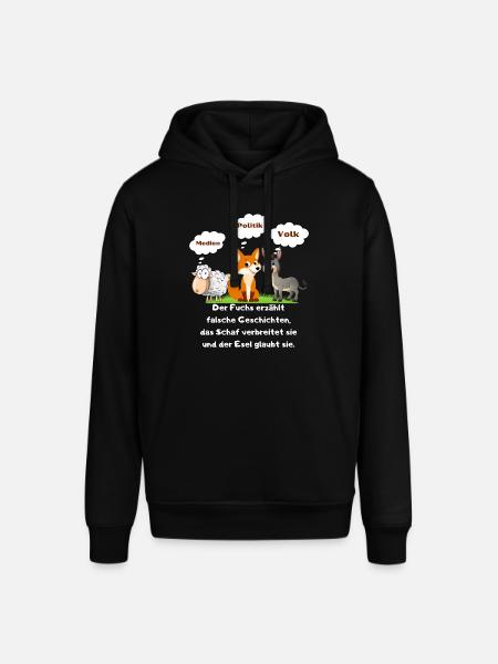 Schaf Esel Fuchs - Stanley/Stella Unisex Hoodie SOUNDER - Schwarz