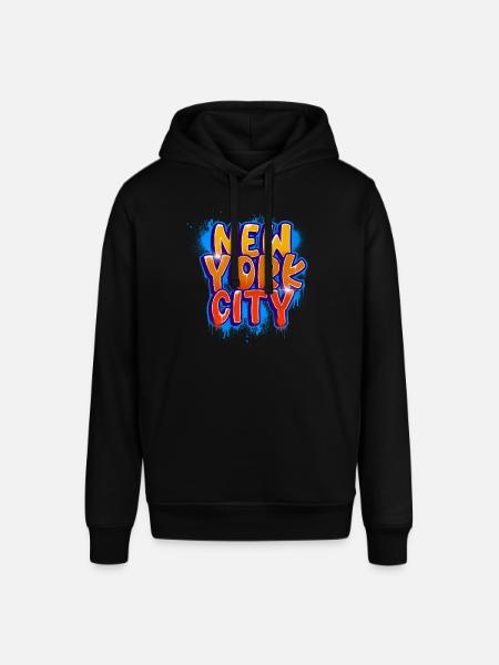 New York Graffiti - Stanley/Stella SOUNDER Unisex Hoodie - black
