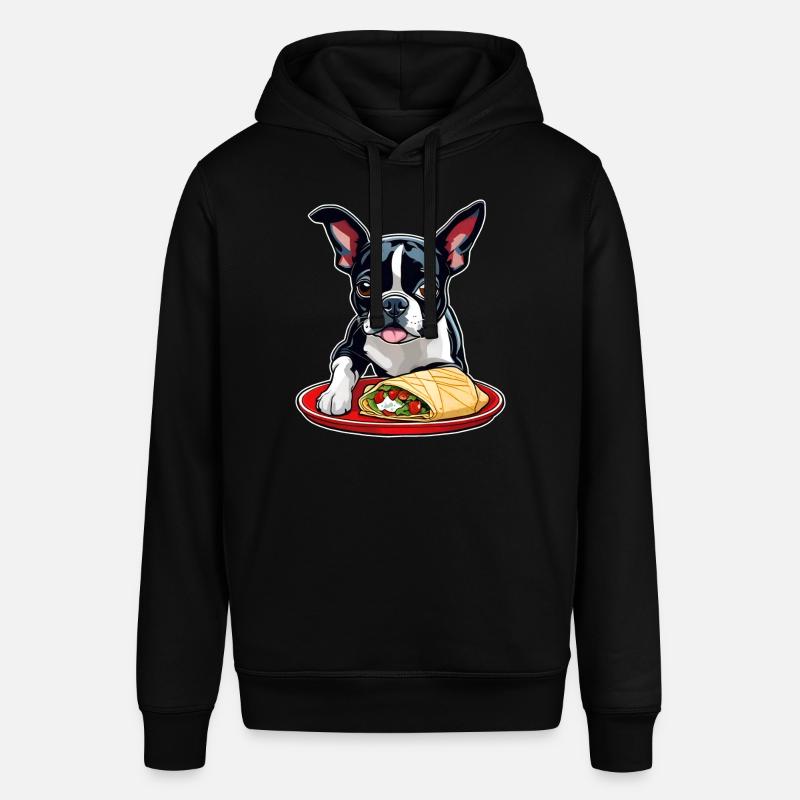 Boston Terrier avec Taco - Sweat à capuche SOUNDER Stanley/Stella Unisexe - noir