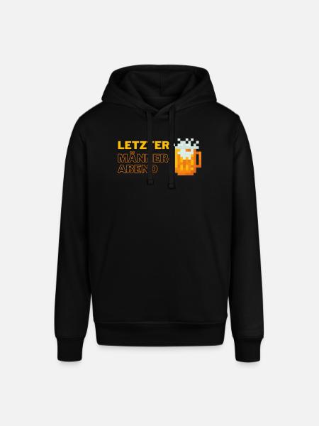 Letzter Männerabend pixel - Stanley/Stella Unisex Hoodie SOUNDER - Schwarz
