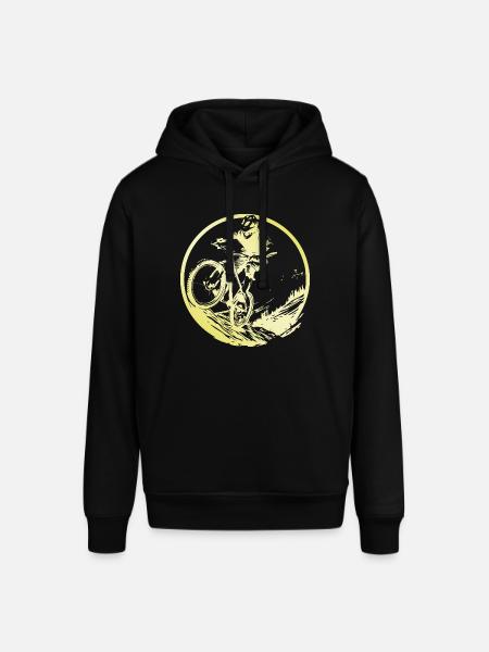 Mountainbike Fiets Man - Stanley/Stella Uniseks biologische hoodie SOUNDER - zwart