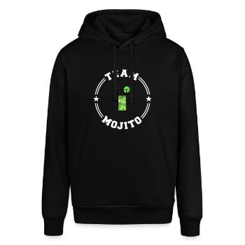 TEAM MOJITO College Round W - Stanley/Stella SOUNDER Unisex Hoodie - black - Front - Alina (178cm) & Michal (187cm)