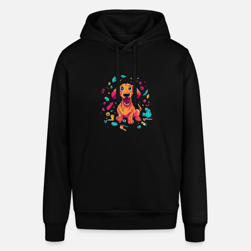 Méfait espiègle du chiot teckel - Sweat à capuche SOUNDER Stanley/Stella Unisexe - noir