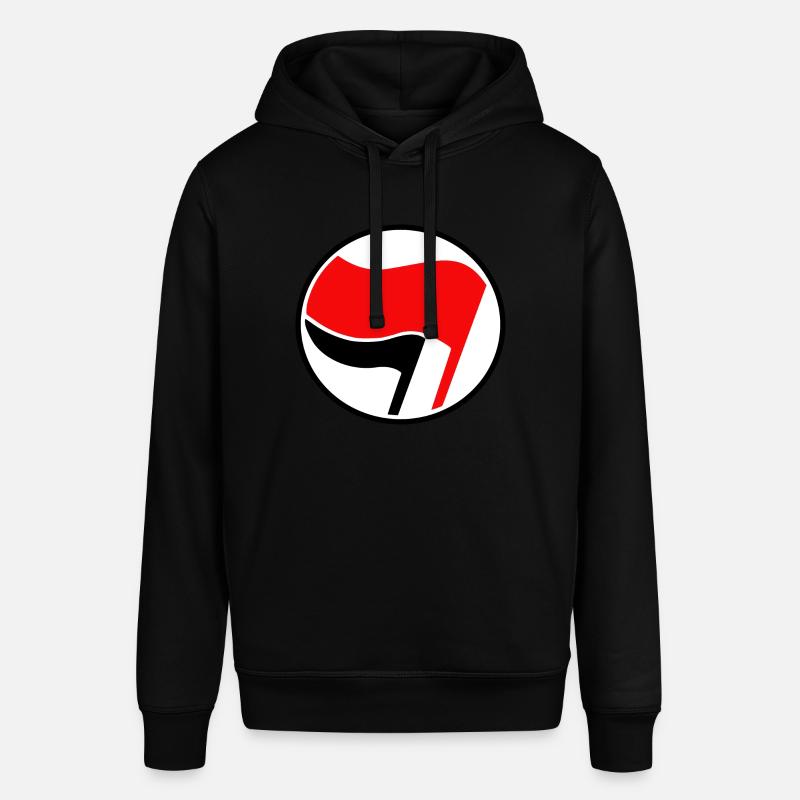Logo des drapeaux Antifa - Sweat à capuche SOUNDER Stanley/Stella Unisexe - noir