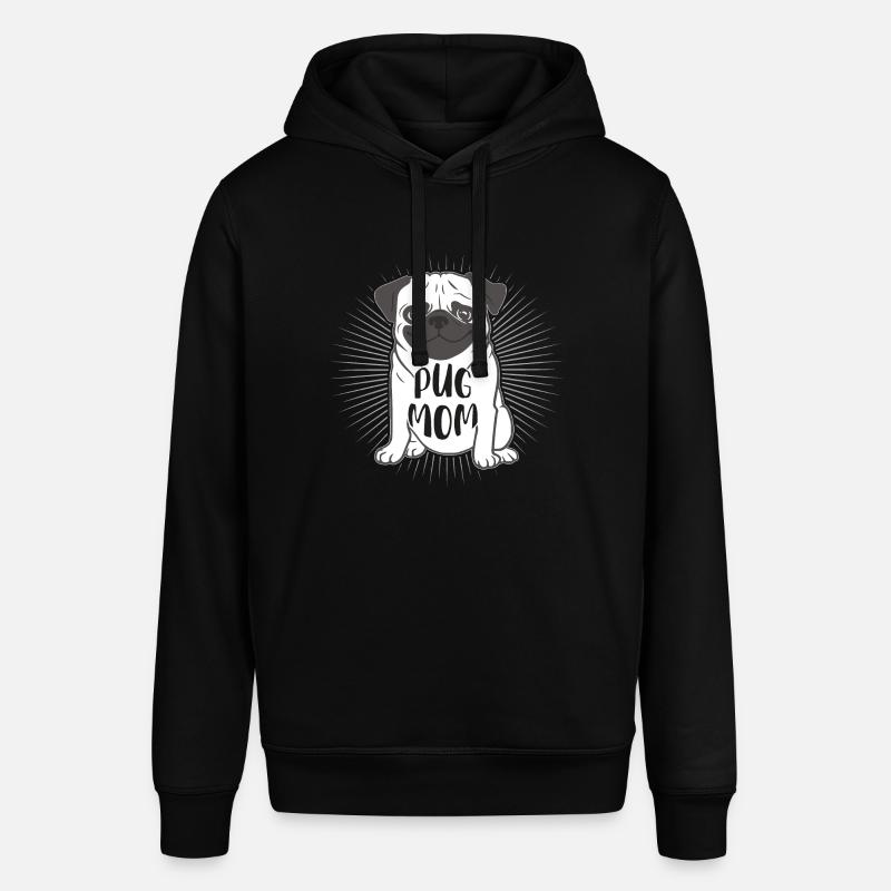 PUG MOM MOPS MAMA - Sweat à capuche SOUNDER Stanley/Stella Unisexe - noir