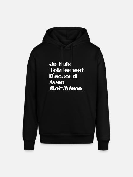 I totally agree with myself - Stanley/Stella SOUNDER Unisex Hoodie - black