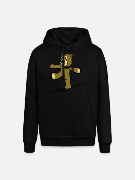 Teddybär Seiltanz balancieren - Stanley/Stella Unisex Hoodie SOUNDER - Schwarz