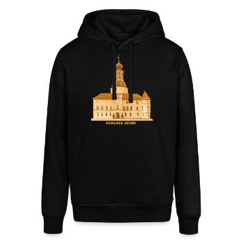 Jever Schloss Friesland Niedersachsen Nordsee - Stanley/Stella Unisex Hoodie SOUNDER - Schwarz - Vorne - Alina (178cm) & Michal (187cm)