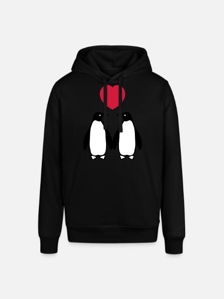 Verliebte Pinguine - Stanley/Stella Unisex Hoodie SOUNDER - Schwarz