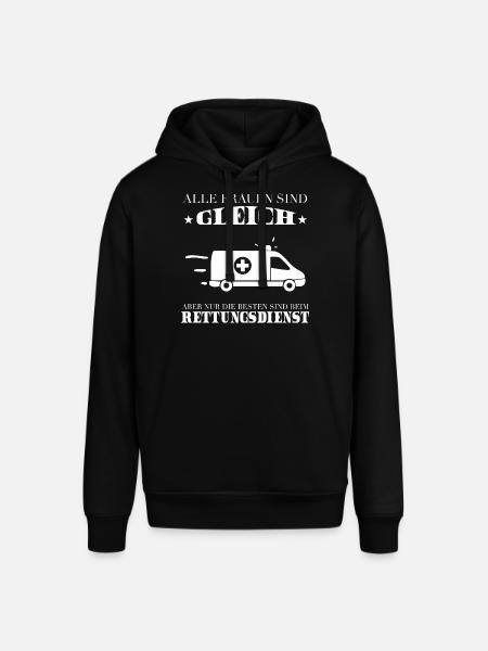 Rescue Service Shirt-Best - Stanley/Stella SOUNDER Unisex Hoodie - black