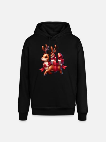 Gift Reindeer Christmas - Stanley/Stella SOUNDER Unisex Hoodie - black