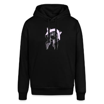 Manga Mädchen Anime - Stanley/Stella Unisex Hoodie SOUNDER - Schwarz - Vorne - Alina (178cm) & Michal (187cm)