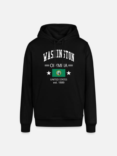 Washington - Sweat à capuche SOUNDER Stanley/Stella Unisexe - noir