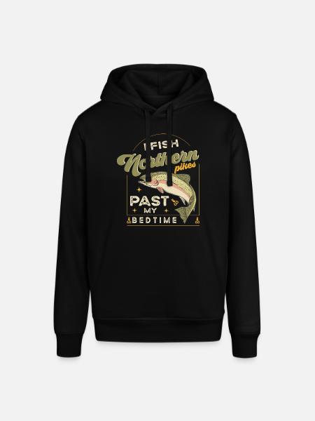 fishing, pike, northern, - Stanley/Stella Unisex Hoodie SOUNDER - Schwarz