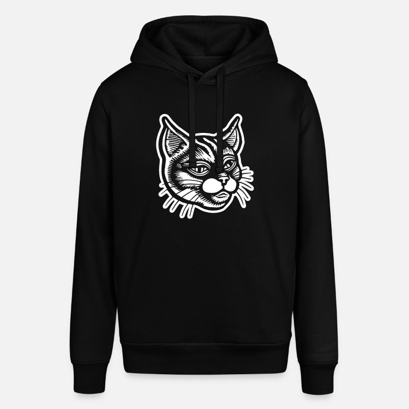 Chat Chats Visage de chat - Sweat à capuche SOUNDER Stanley/Stella Unisexe - noir